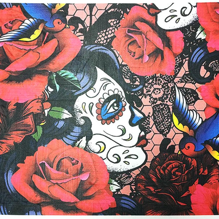 Digital print custom fabric roll for buyer artwork development