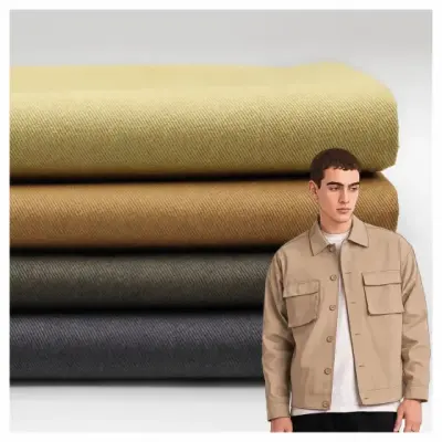 A2188 washed khaki chino cotton twill