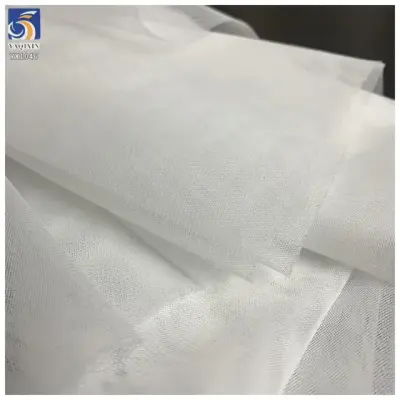 Soft white nylon tulle detail