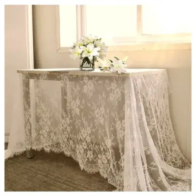 White chantilly lace pattern