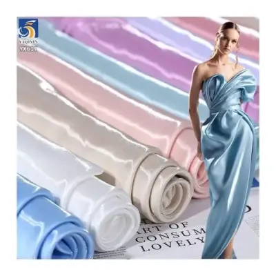 YX617 soft glossy polyester satin fabric