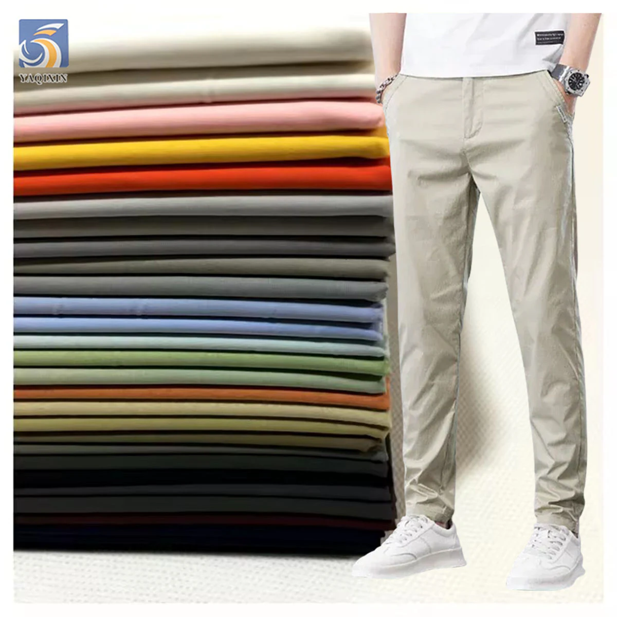 A1034 150gsm stretch cotton spandex poplin fabric