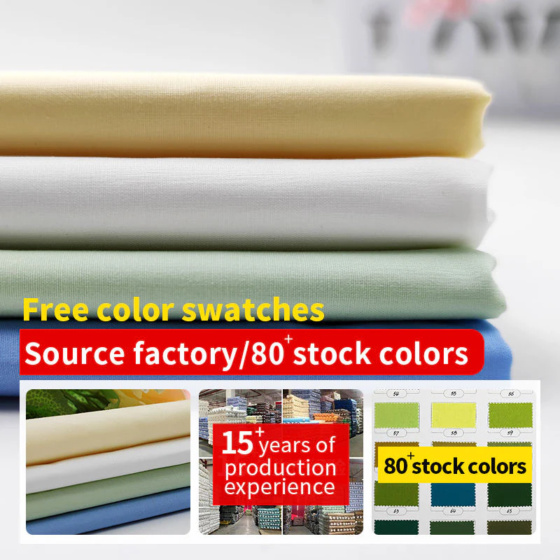 A2134 105gsm combed cotton poplin fabric