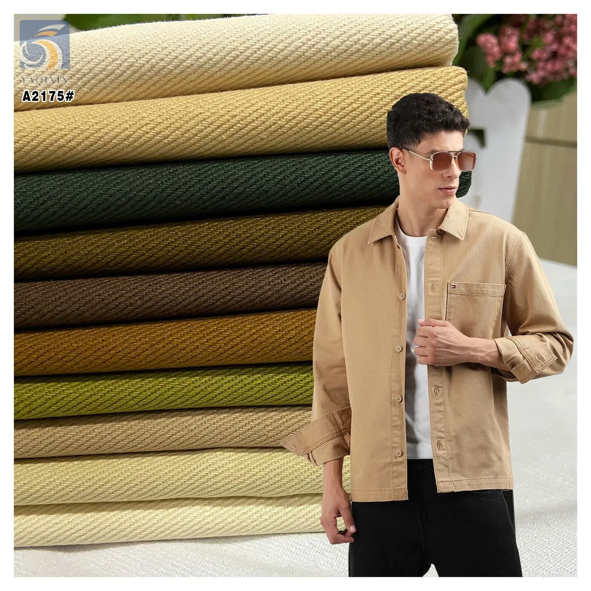 A2175 heavy cotton twill fabric