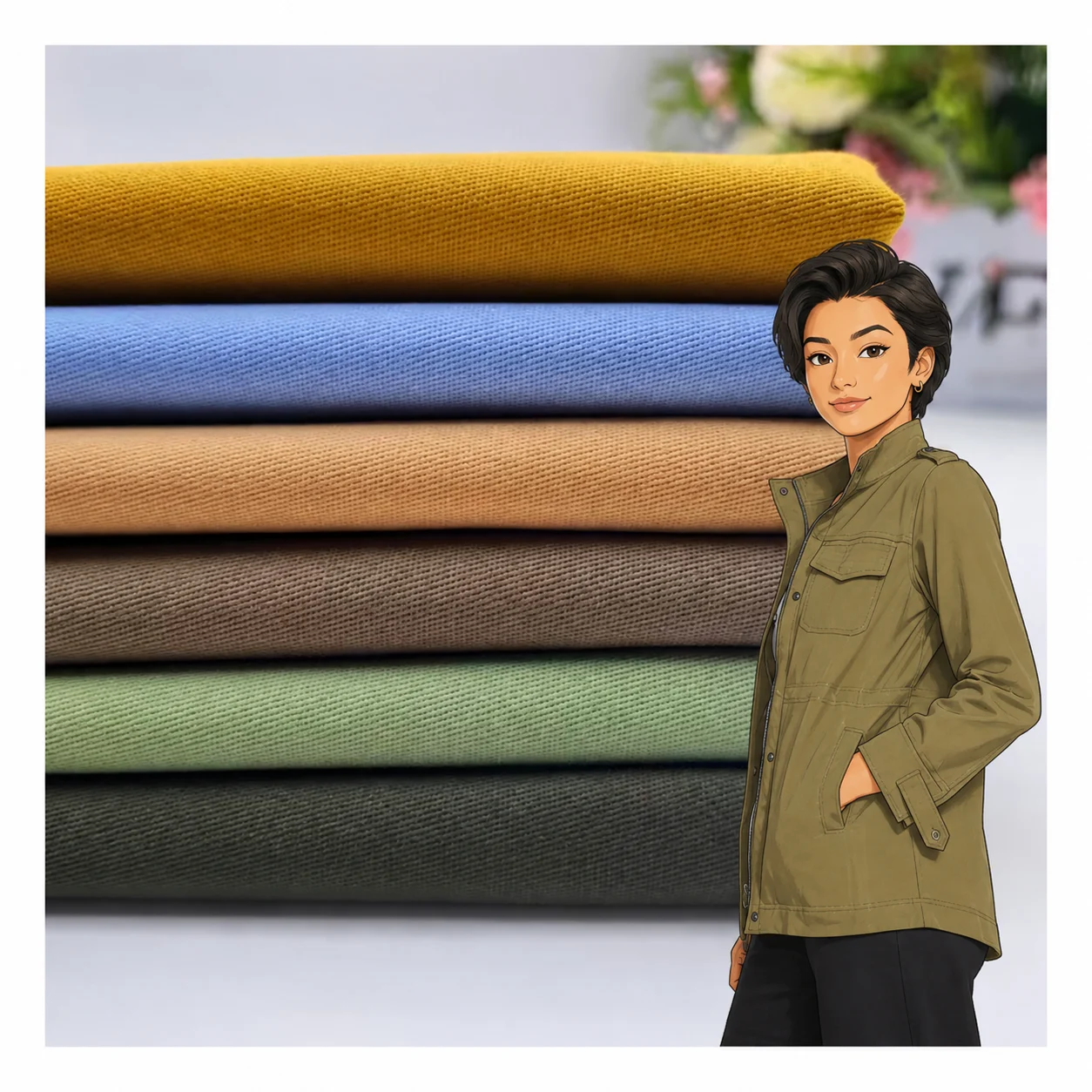 A2177 230gsm cotton twill fabric