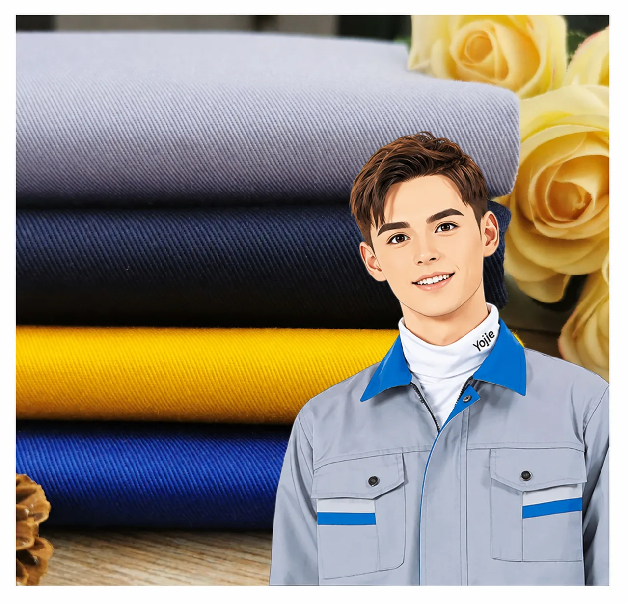 A2199 260gsm 16*12 cotton twill fabric