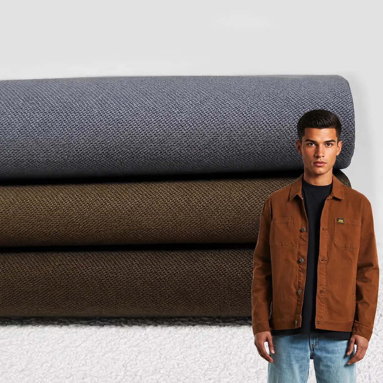 A2269 280gsm extra thick cotton double twill fabric