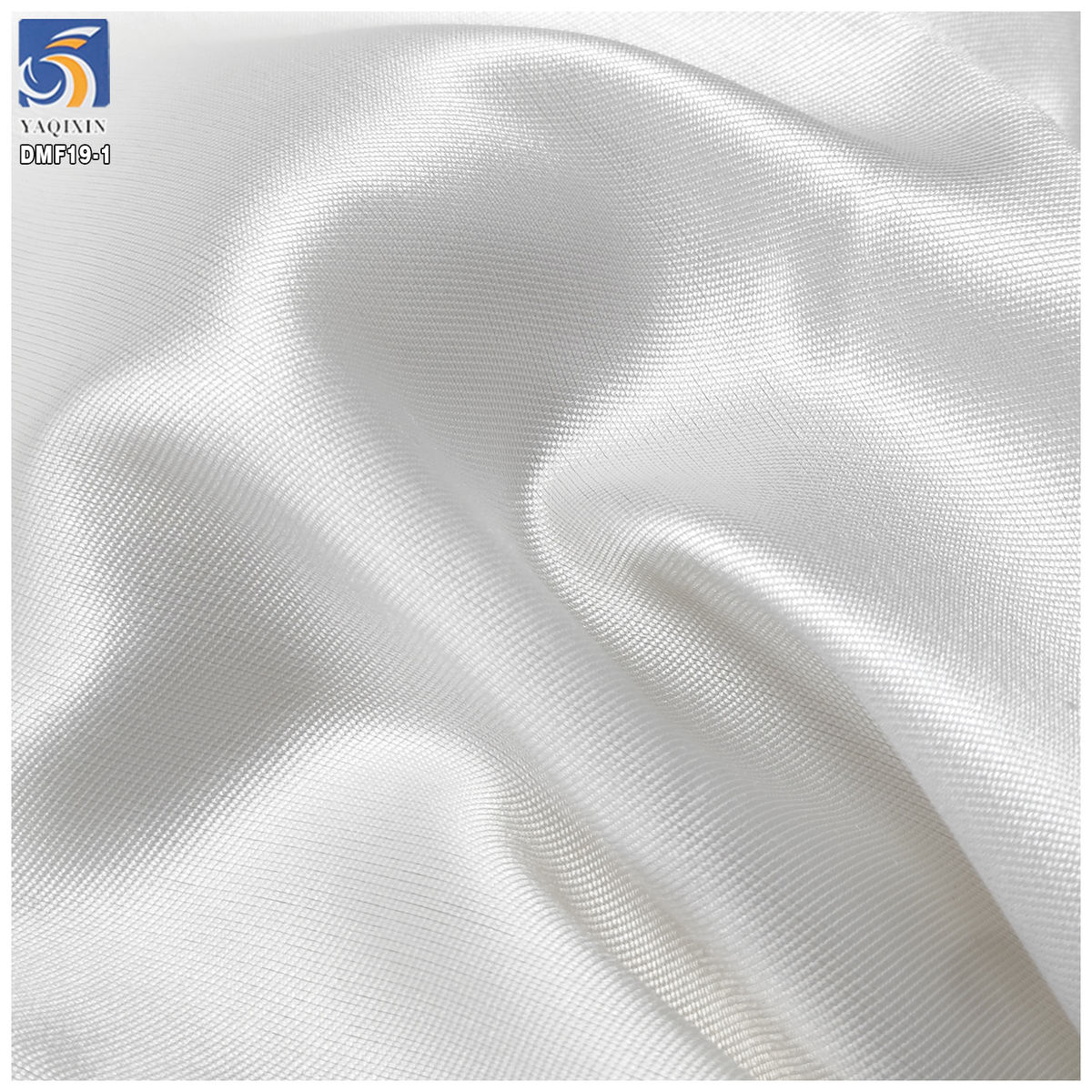DMF19-1 white mikado satin drape thumbnail