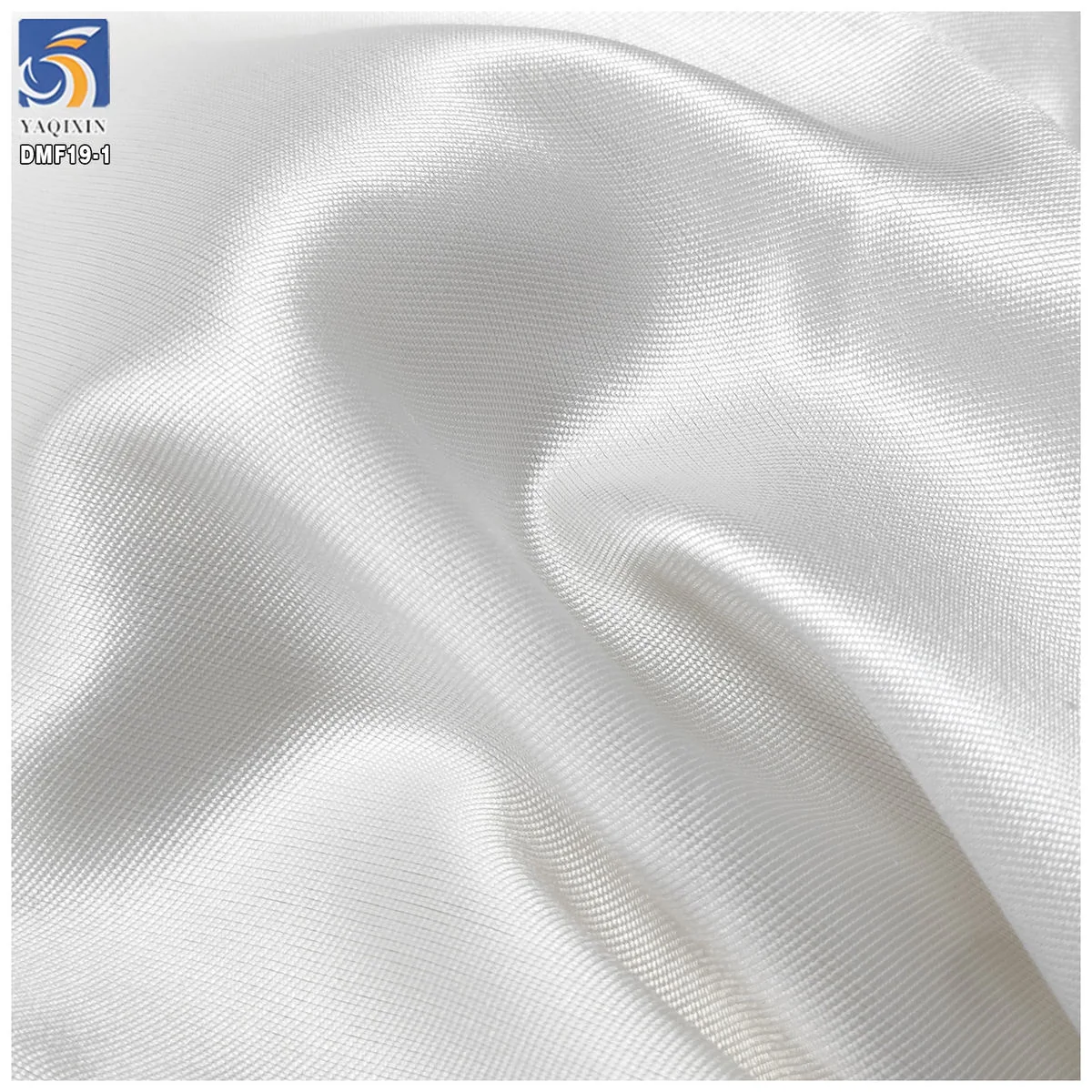 DMF19-1 white mikado satin drape thumbnail