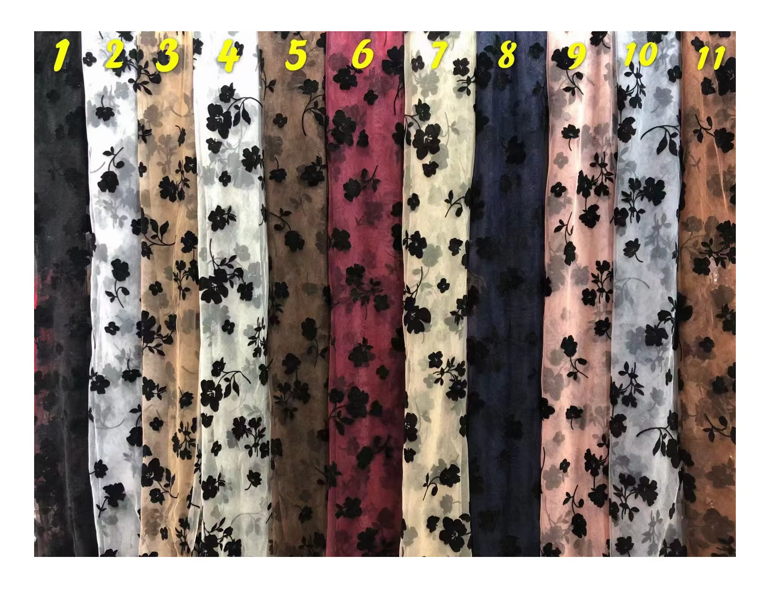 LST009 flocked mesh color reference 01