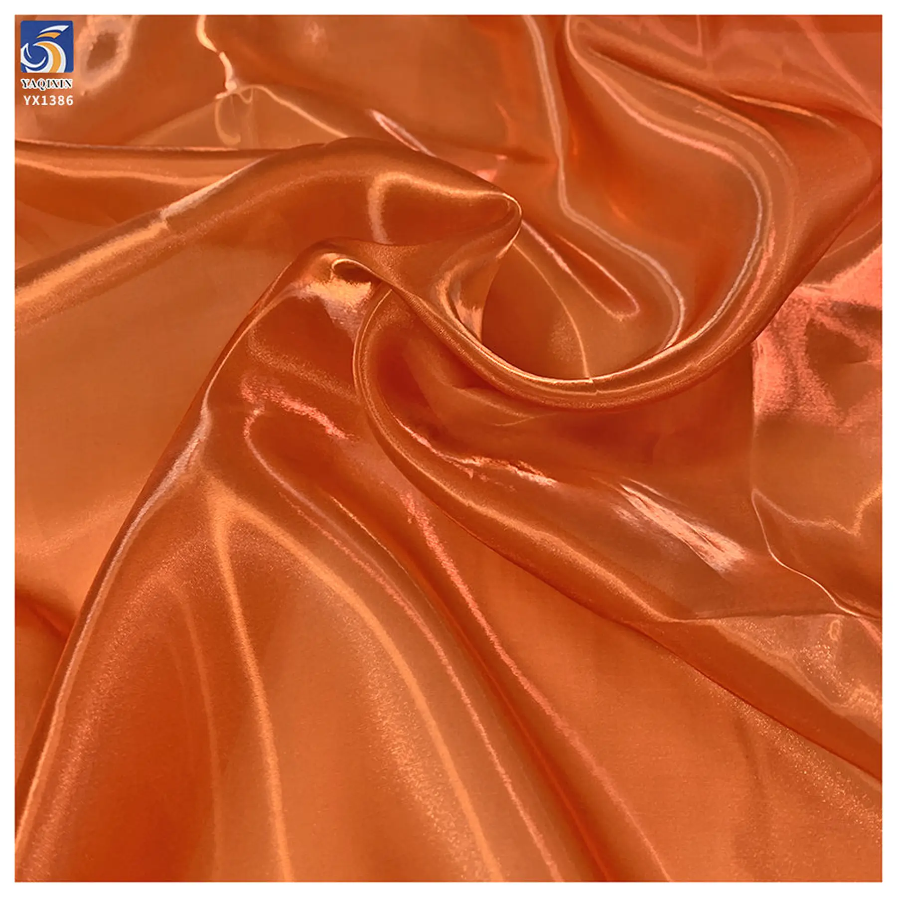 YX1386-1 shimmer liquid organza fabric surface texture