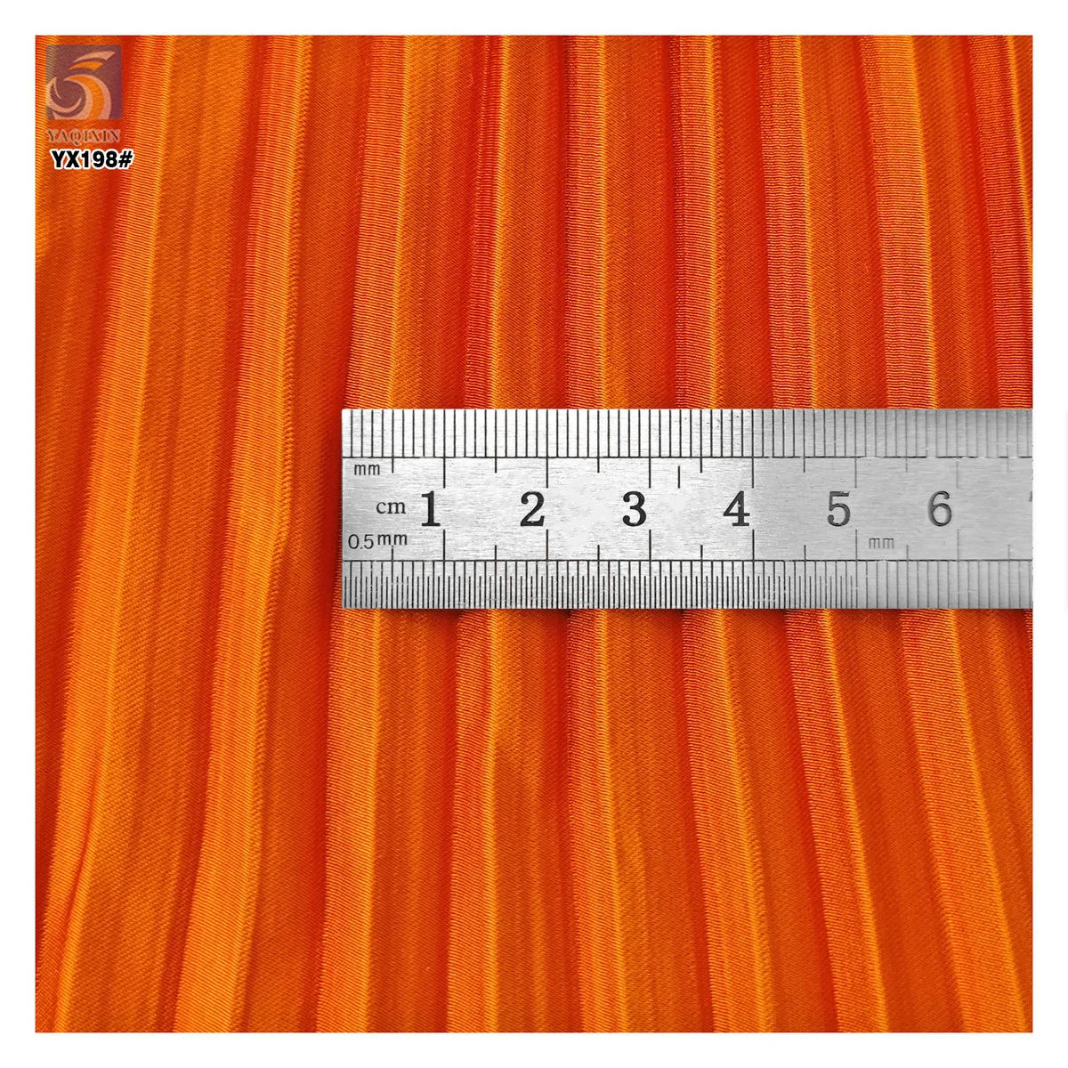 YX198 pleated satin closeup thumbnail