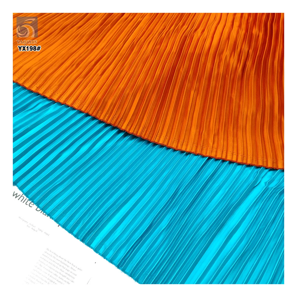 YX198 pleated satin drape thumbnail