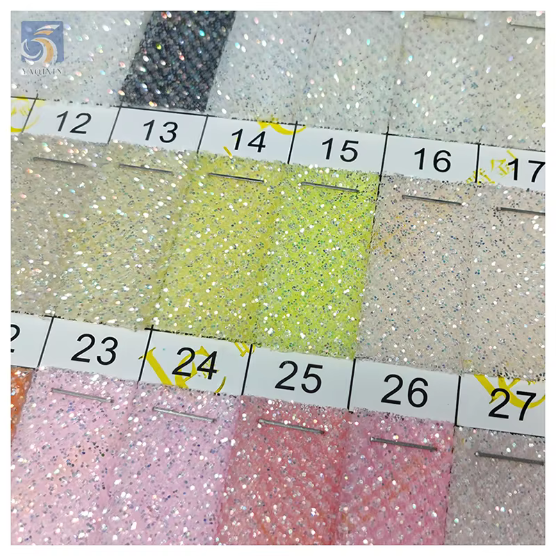 YX2322 glitter tulle mesh closeup 3