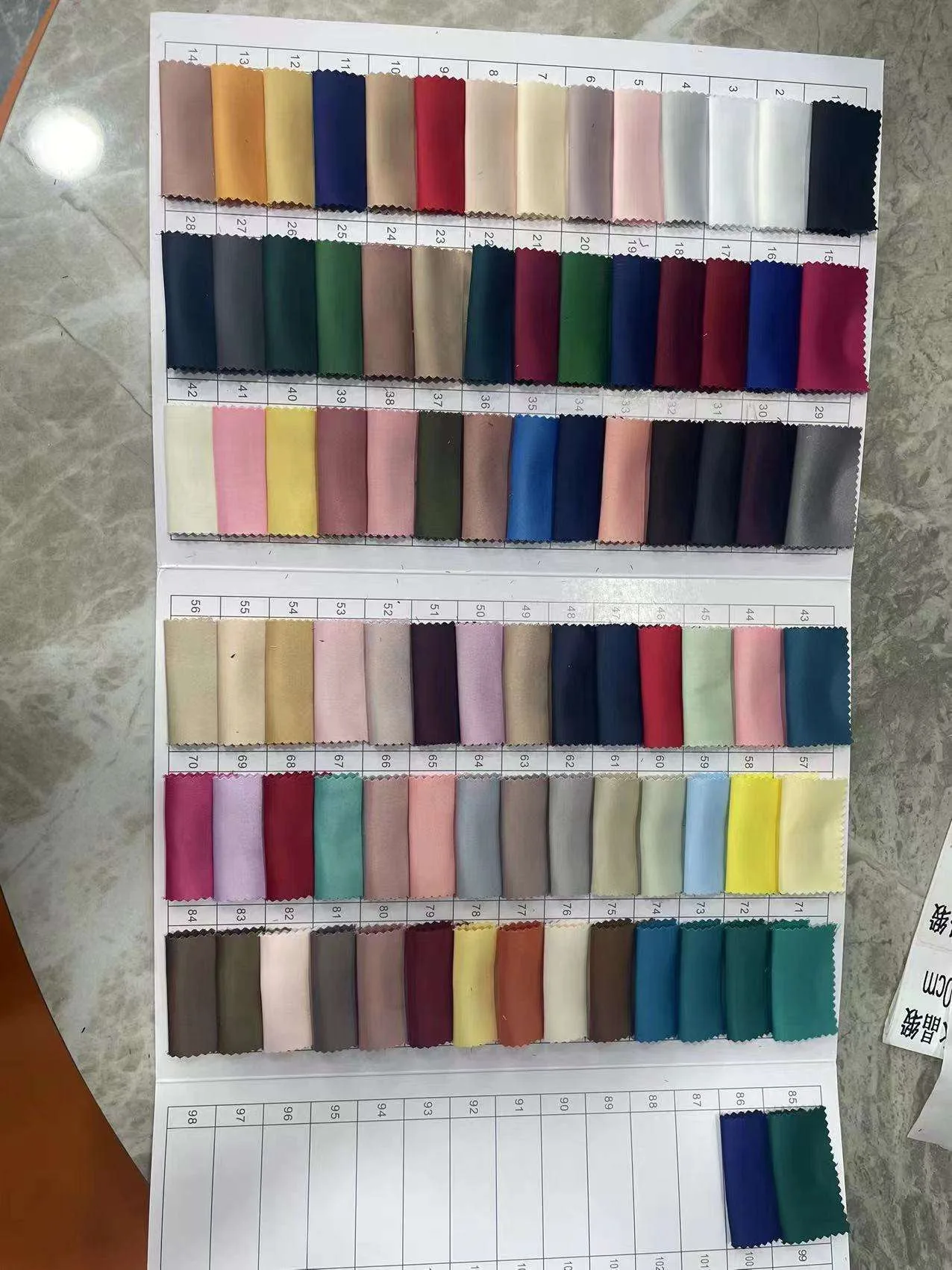YX247 pink satin color card thumbnail