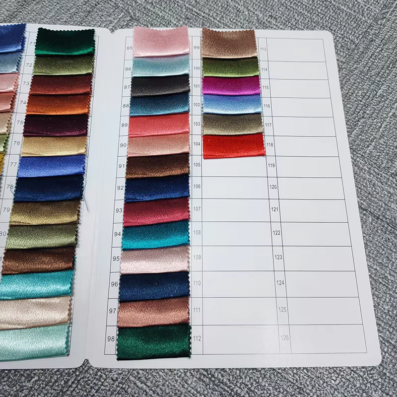 YX36 shiny stretch satin color card thumbnail