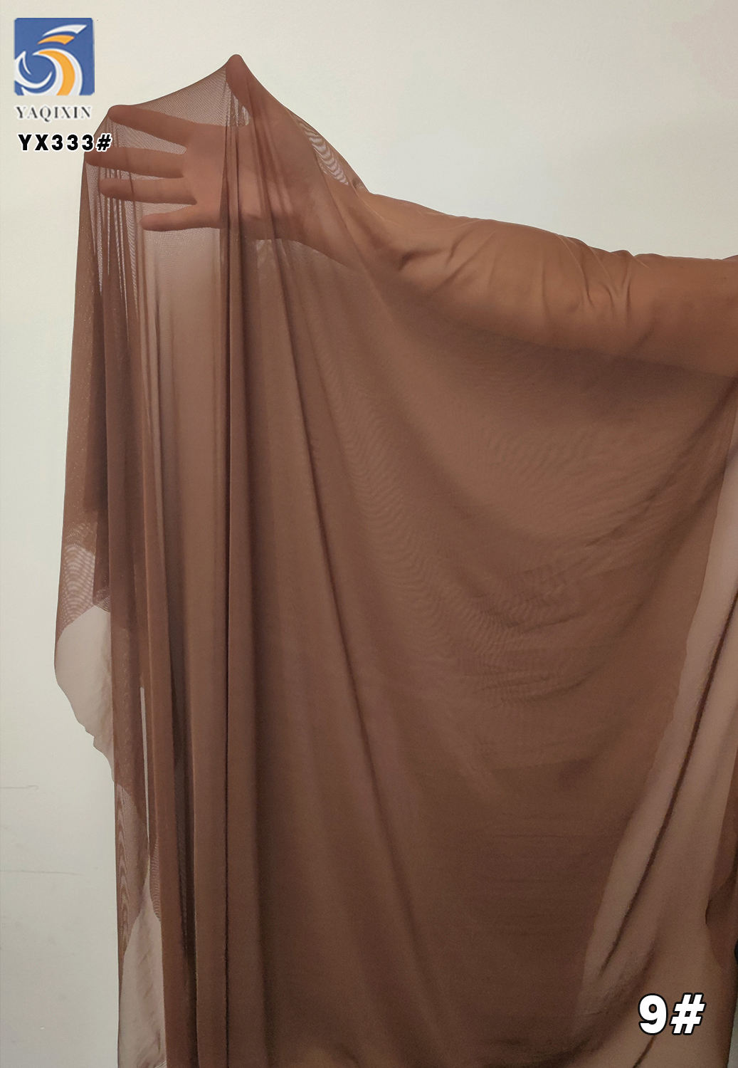 YX442-3 transparent nude skin stretch mesh over hand
