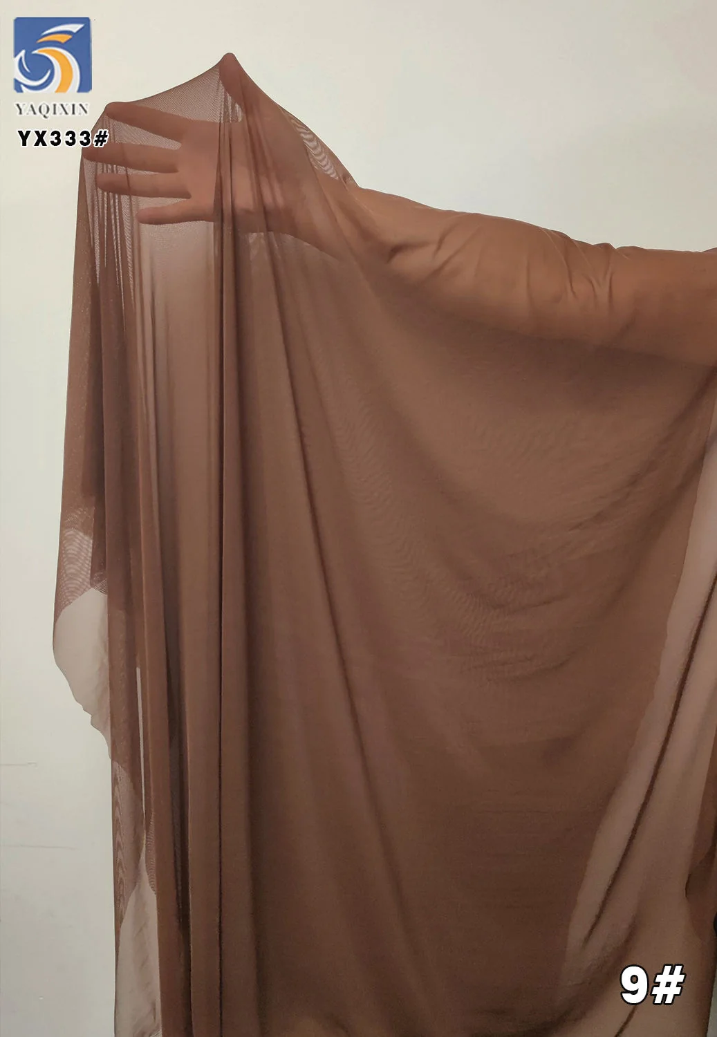 YX442-3 transparent nude skin stretch mesh over hand