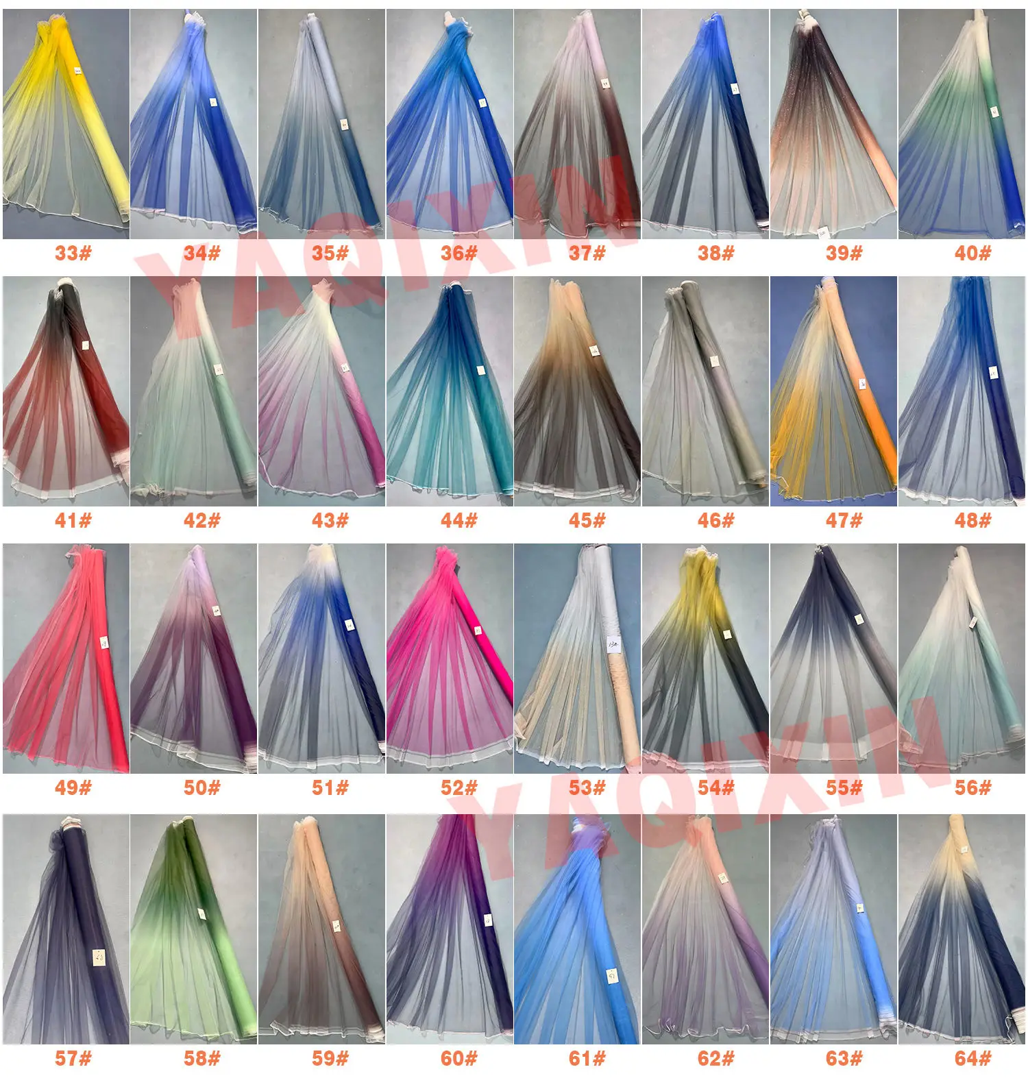 YX479 rainbow tulle color card page 2