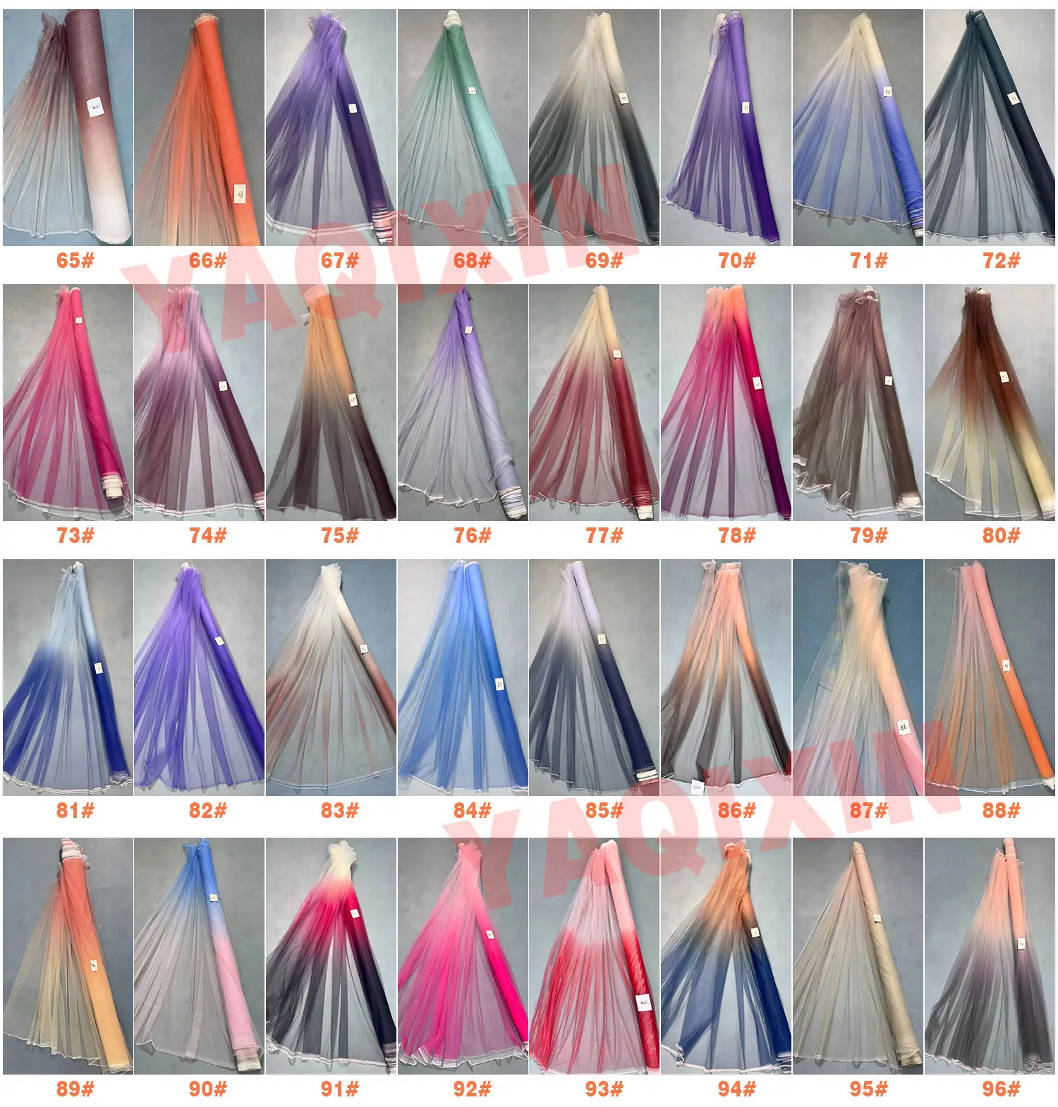 YX479 rainbow tulle color card page 3