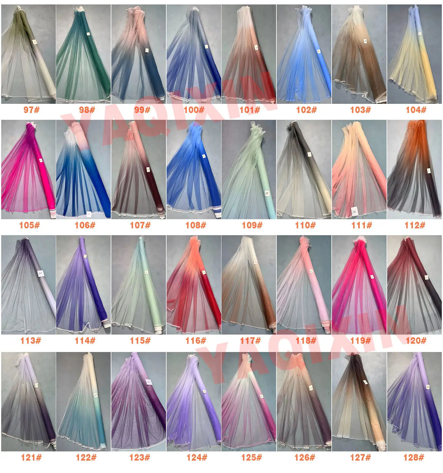 YX479 rainbow tulle color card page 4