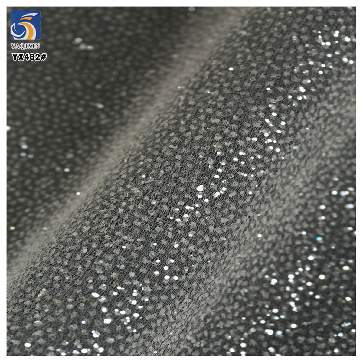 YX482 sparkle dust glitter mesh drape