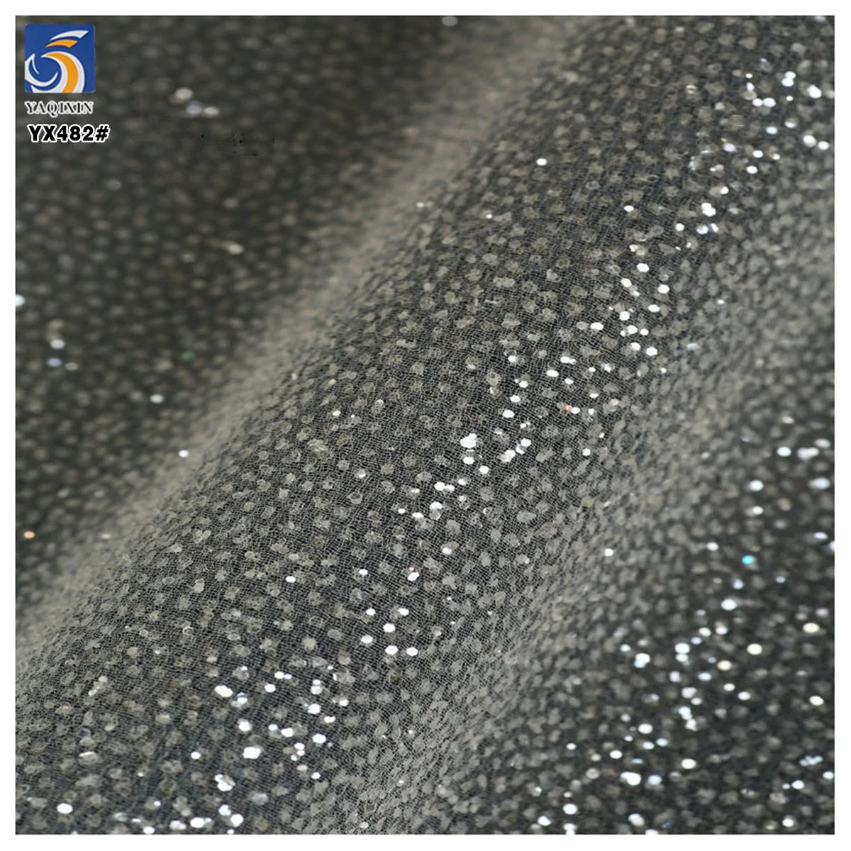 YX482 sparkle dust glitter mesh drape