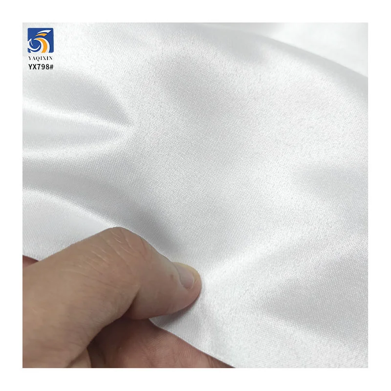 160gsm white matte satin fabric reference for formal dress and bridal gown design