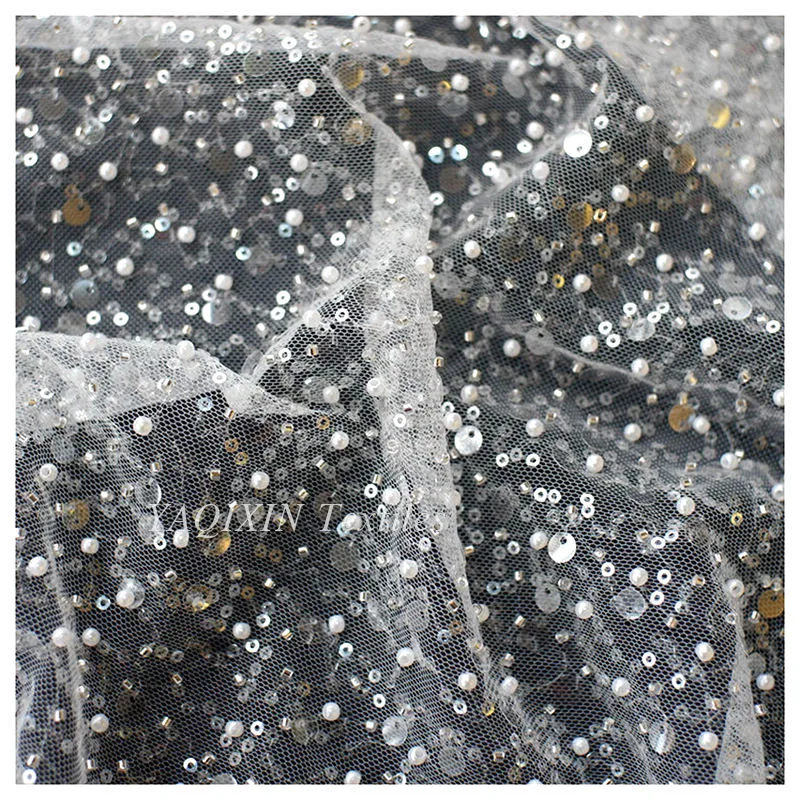 YX8866 embroidered pearl beads detail thumbnail