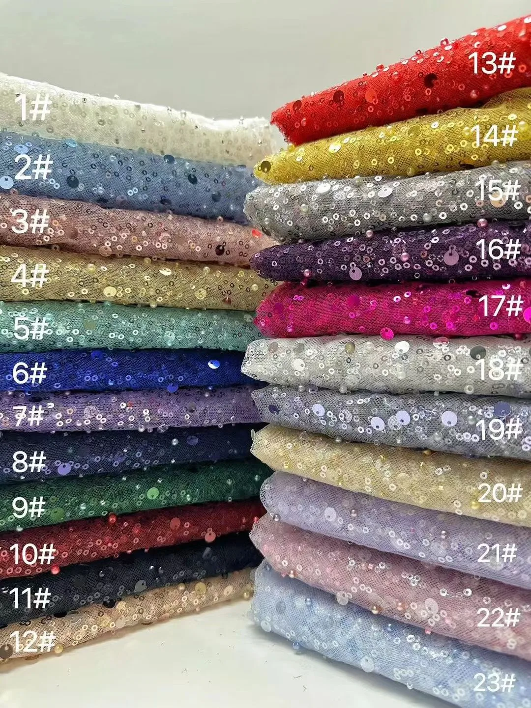 YX8866 glitter lace color card thumbnail
