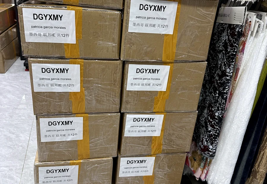Export carton preparation for fabric order